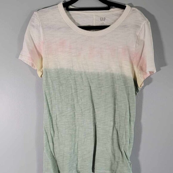 Gap tshirt in ombre colours white, peach, yellow and green. GUC - Picture 1 of 6